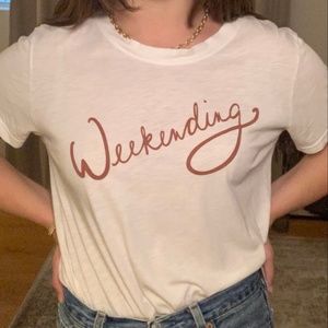 "Weekending" graphic tee from Anthropology
